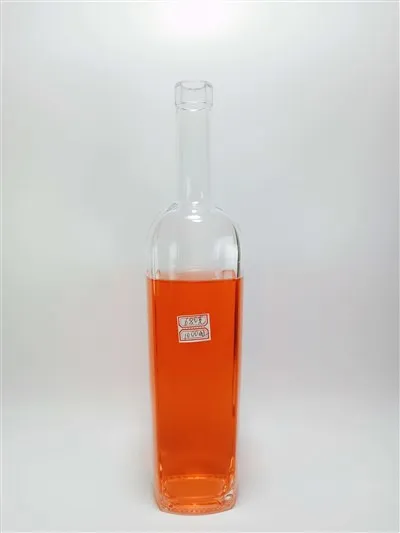 Butelka szklana spirytusowa o pojemności 1000 ml z korkiem